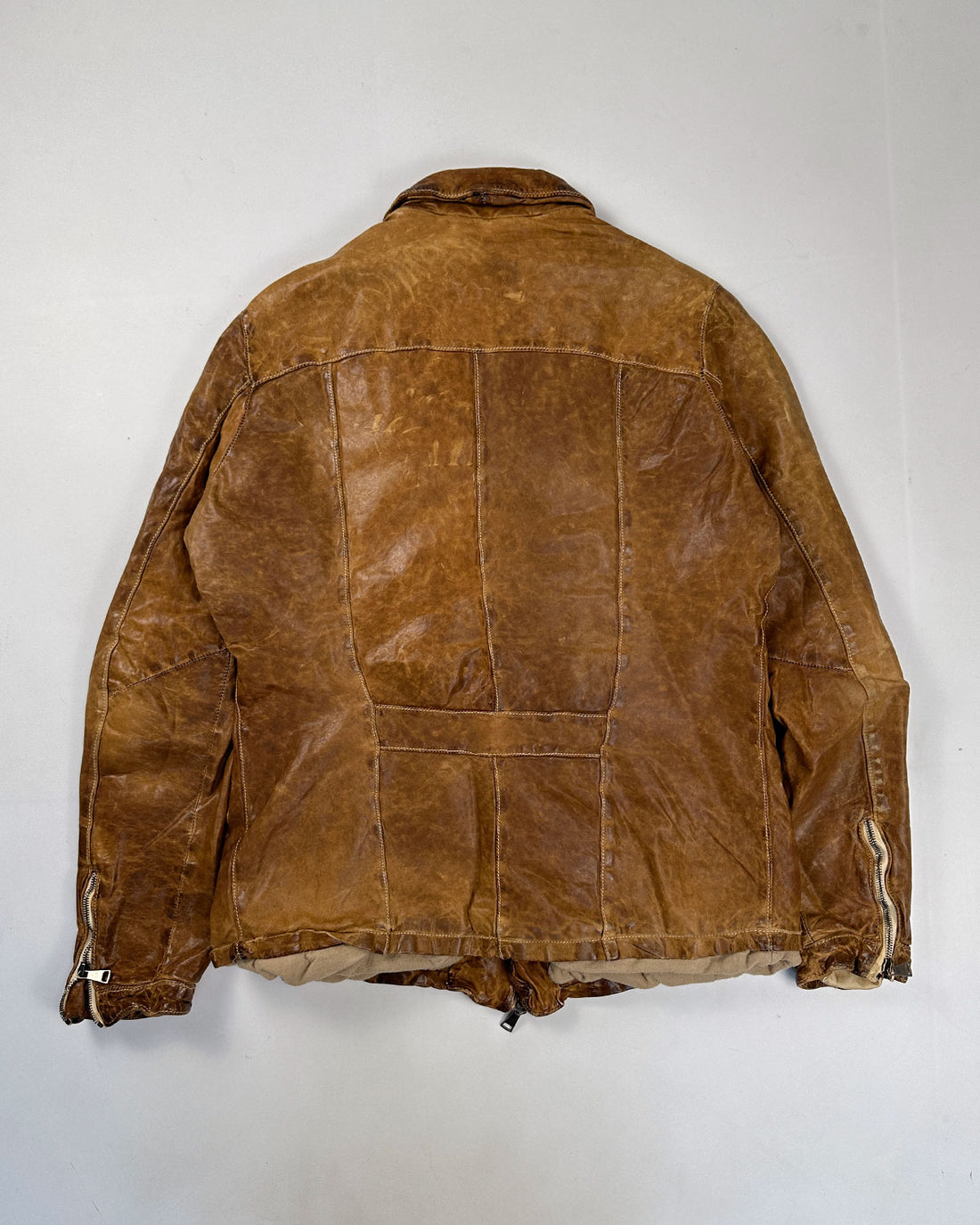 Giorgio Brato Camel Leather Jacket (Handmade in Italy) 2000's