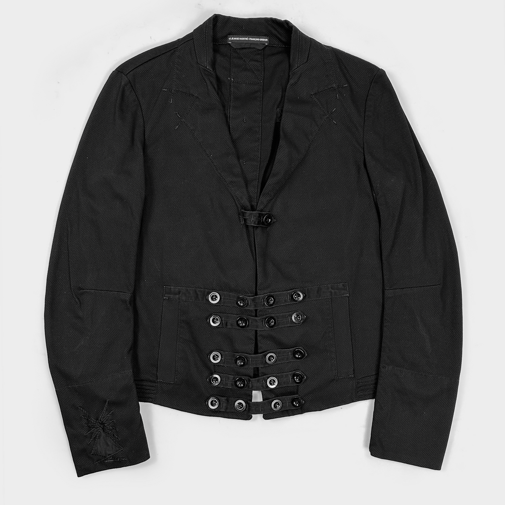 Marithé François Girbaud Black Bondage Jacket 2000's