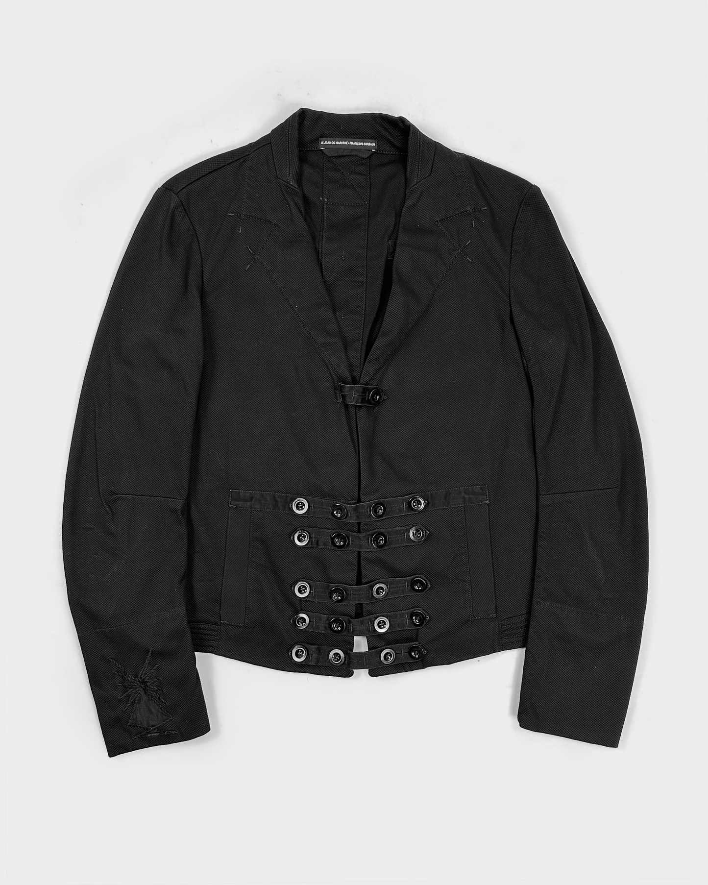 Marithé François Girbaud Black Bondage Jacket 2000's