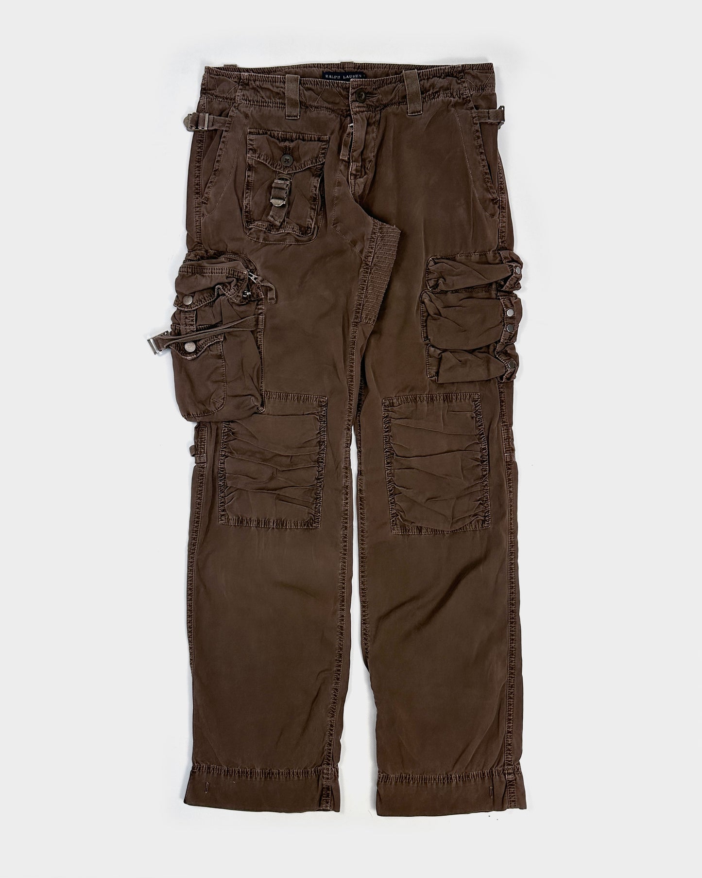 Ralph Lauren Brown 3D Cargo Pants 1990's