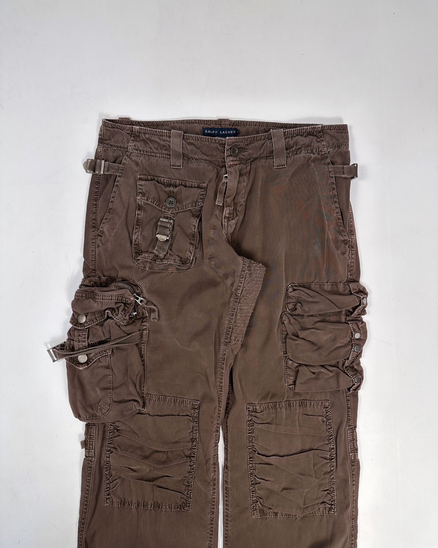 Ralph Lauren Brown 3D Cargo Pants 1990's
