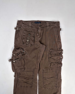 Ralph Lauren Brown 3D Cargo Pants 1990's