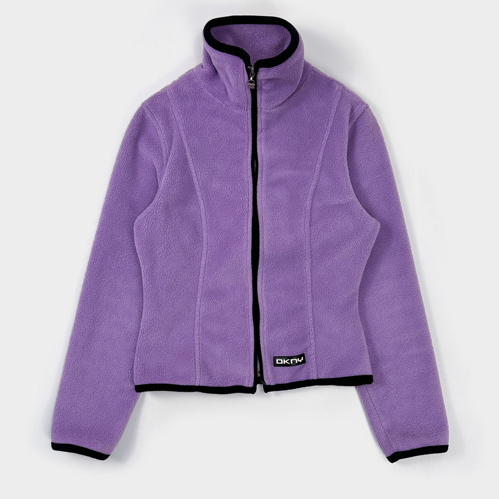 DKNY Cropped Purple Polar Fleece 1990's