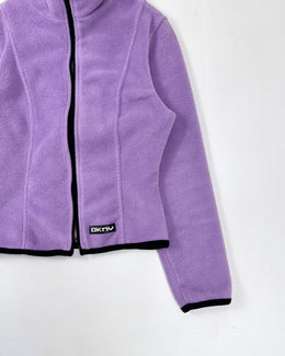 DKNY Cropped Purple Polar Fleece 1990's