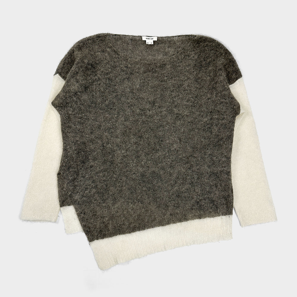 Helmut Lang Mohair Colorblock Alpaca Blend Sweater 2000's