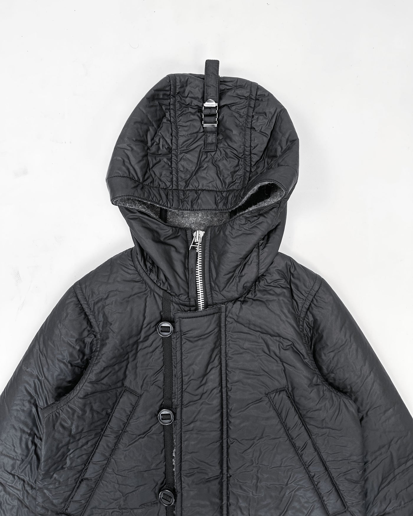 Cabane de Zucca By Issey Miyake Textured Hooded Jacket 1990's