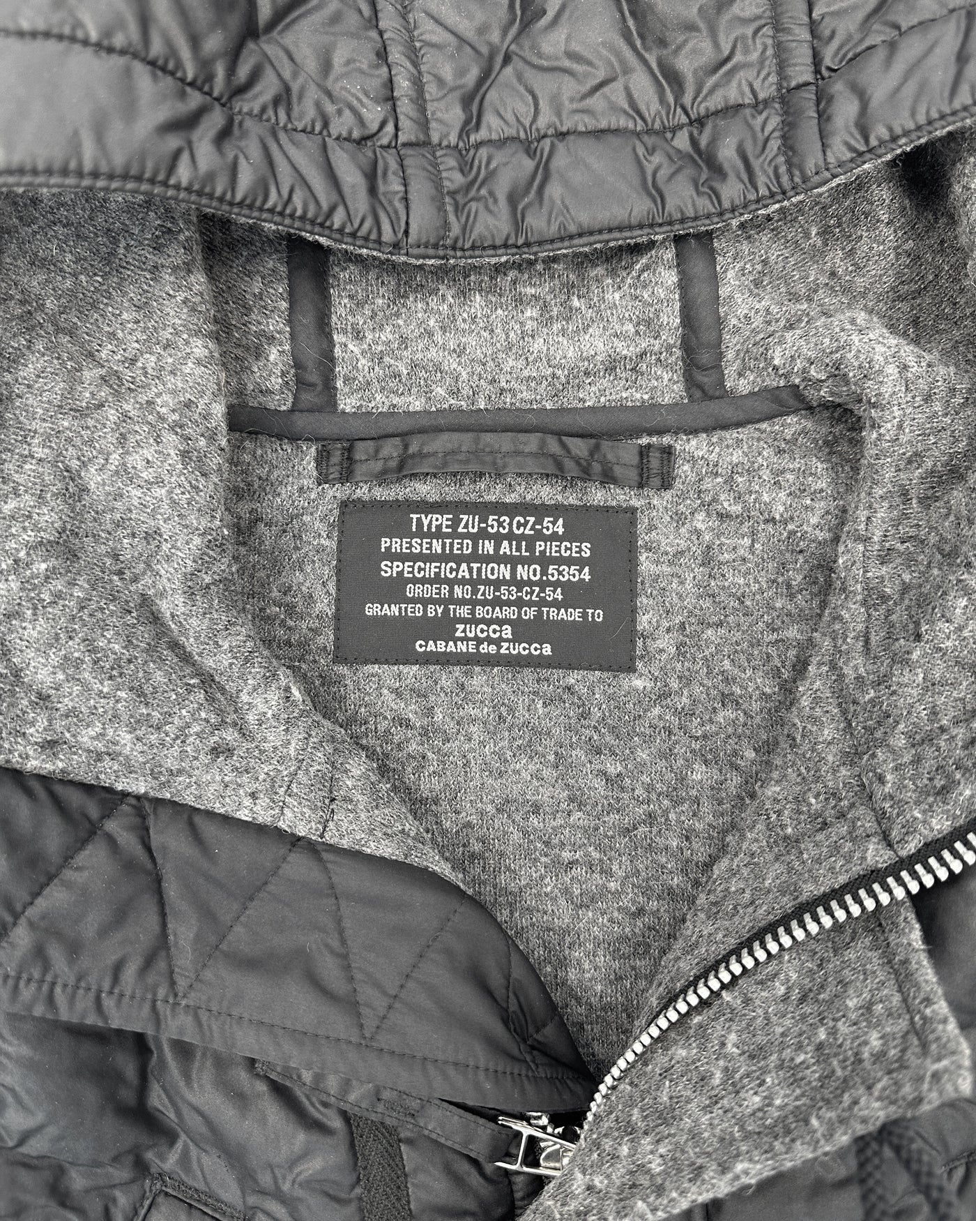 Cabane de Zucca By Issey Miyake Textured Hooded Jacket 1990's