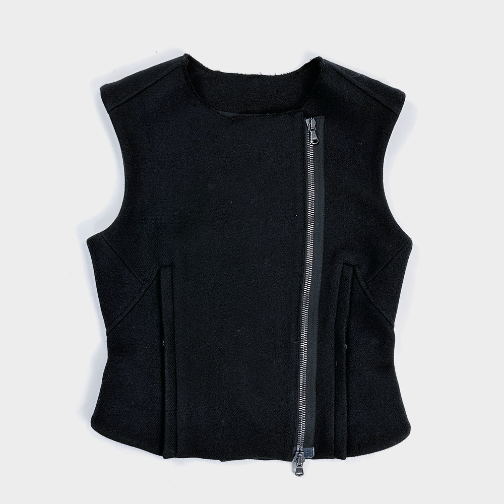 Isabel Benenato Wool Zipped Vest AW 2012