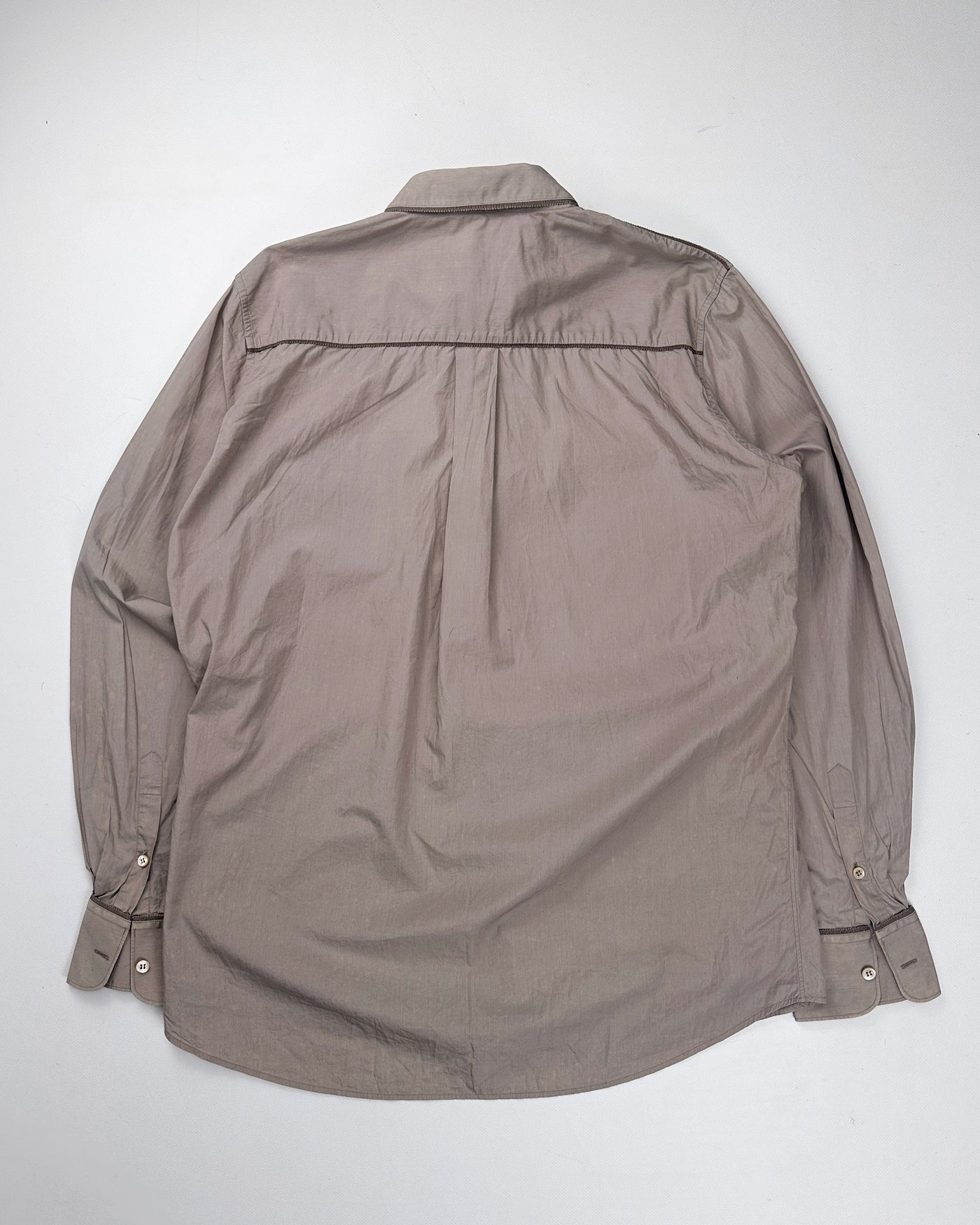 Alexander Mcqueen Brown Cotton Shirt S/S 2010