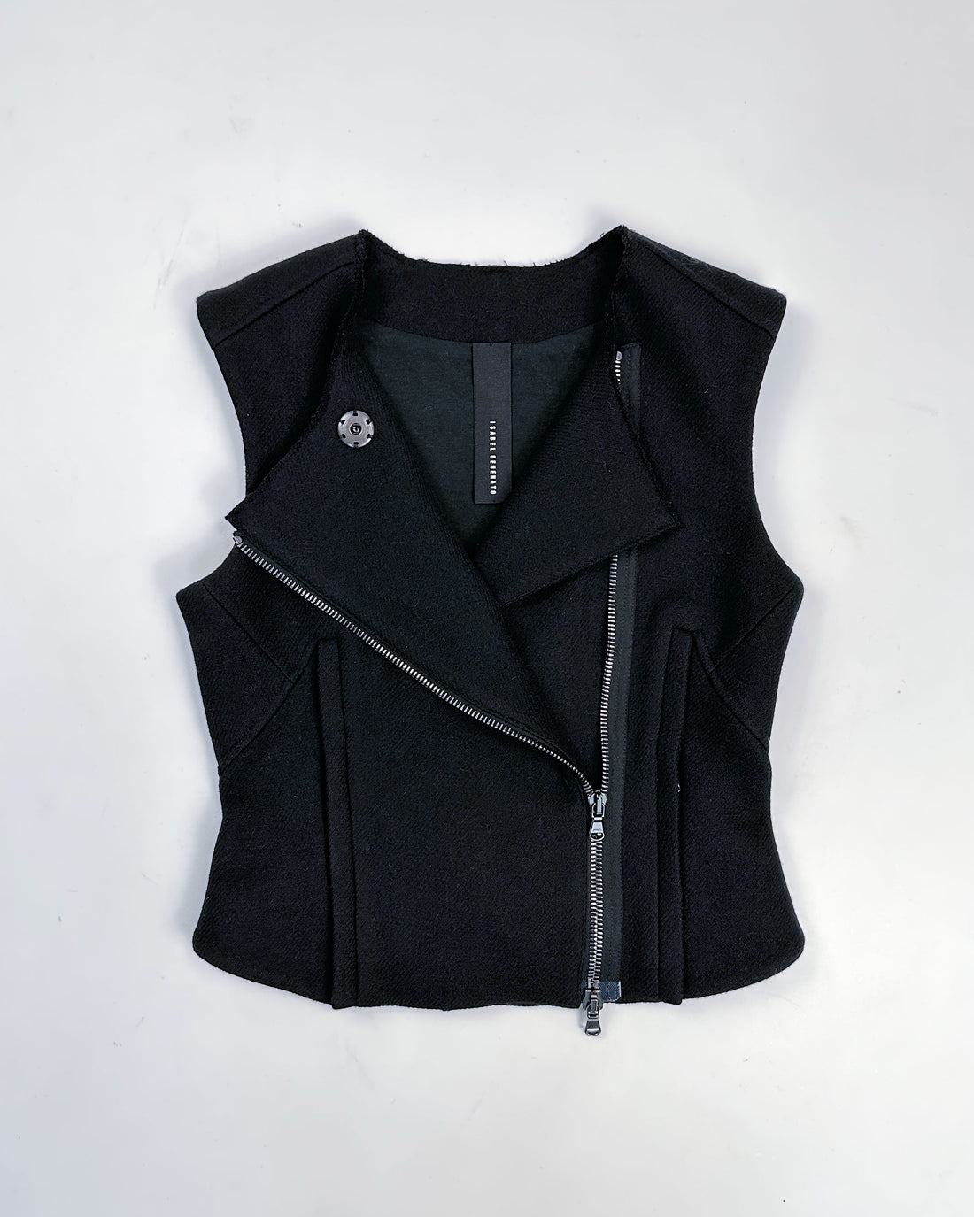 Isabel Benenato Wool Zipped Vest AW 2012