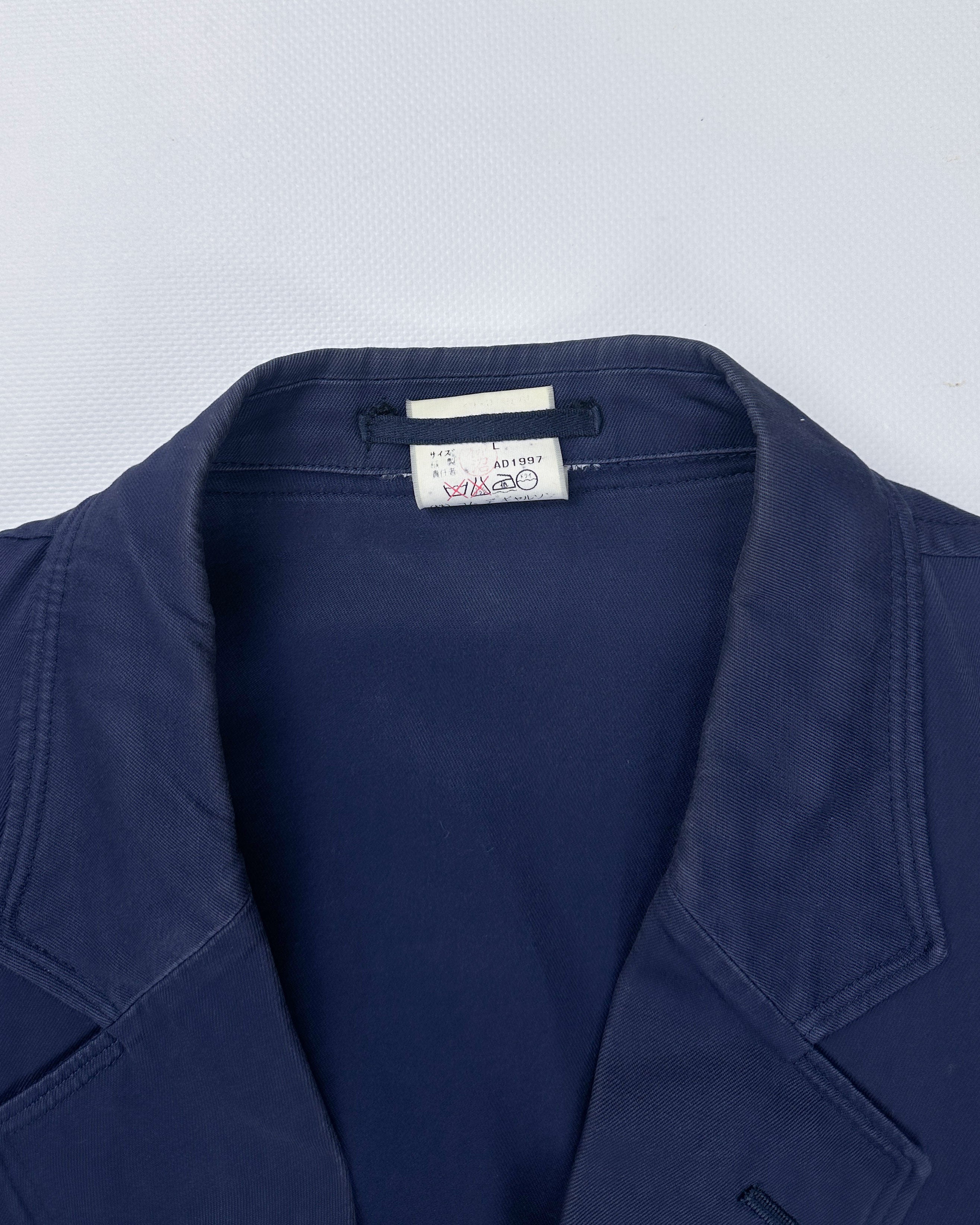 Comme Des Garçons Homme Plus Blue Cotton Jacket S/S 1997 – Vintage TTS