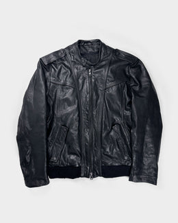 Gazzarrini Black Leather Jacket 1990's