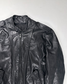 Gazzarrini Black Leather Jacket 1990's