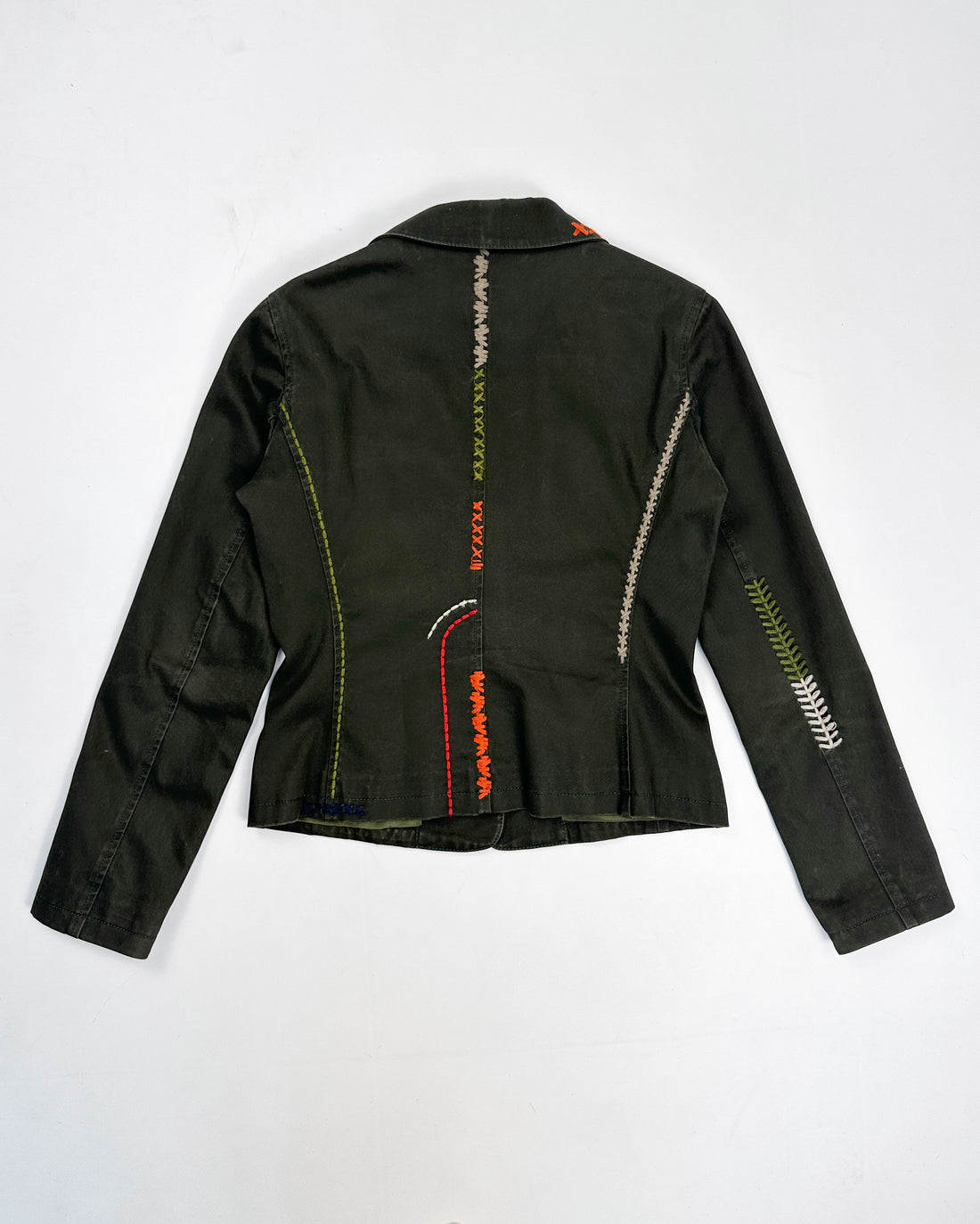 Moschino Deep Green Stitched Blazer 1990's