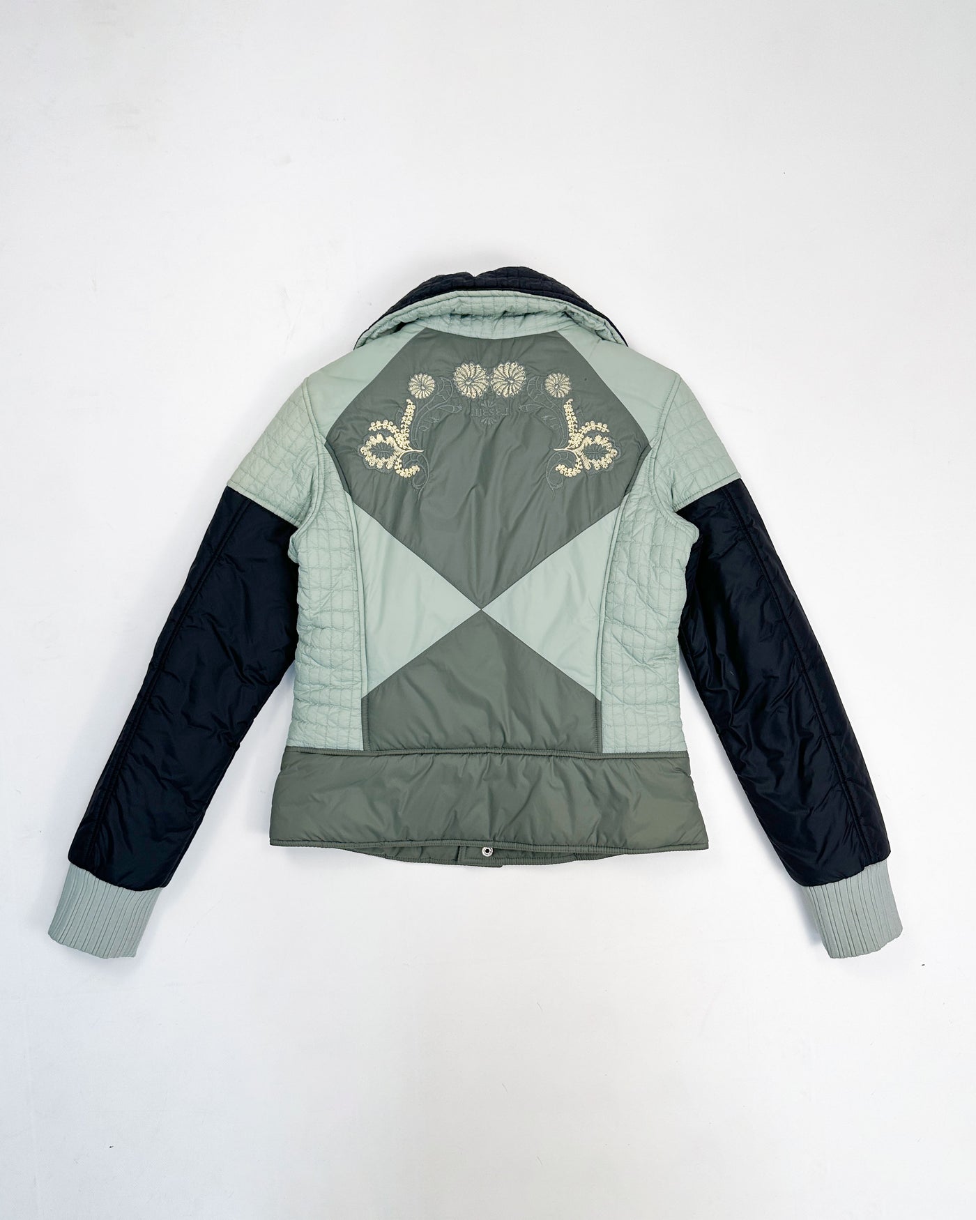 Diesel Flower Stitched Blue Jacket 2000's