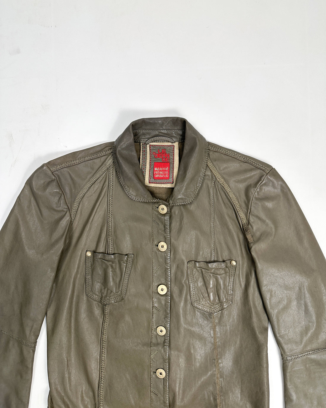 Marithé Francois Girbaud Patchwork Leather Jacket 1990's
