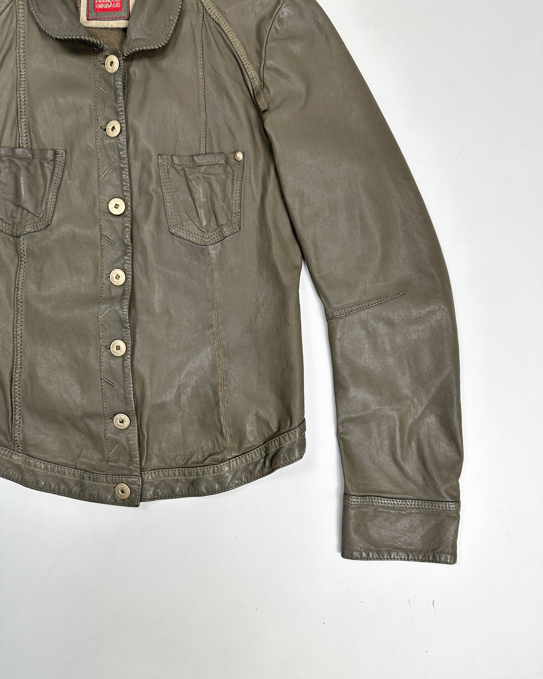 Marithé Francois Girbaud Patchwork Leather Jacket 1990's