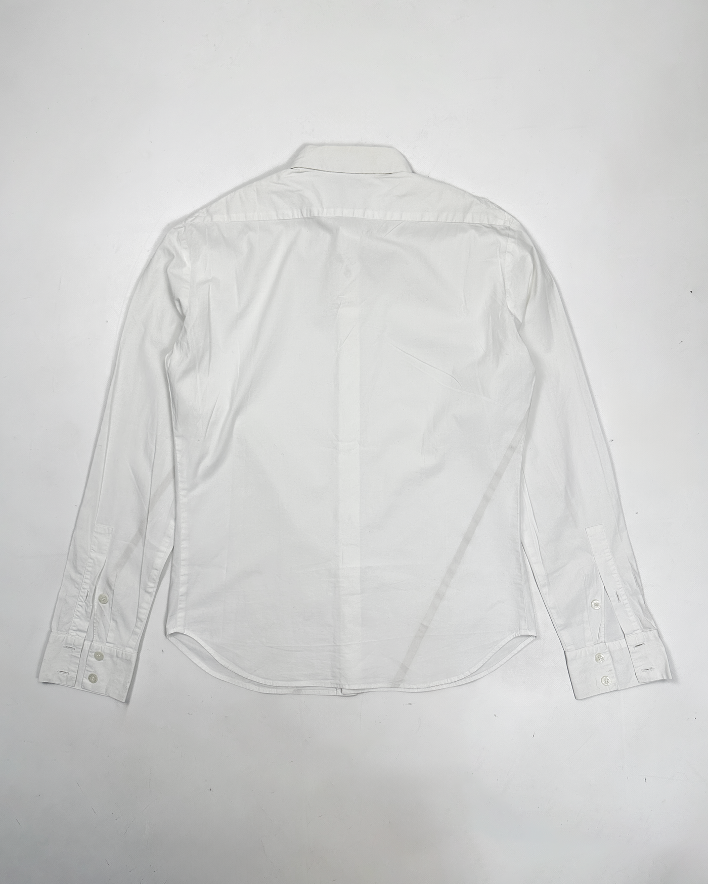 Versace Reflective Stripes White cotton Shirt 1990's