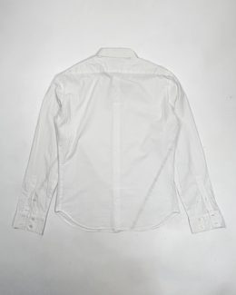 Versace Reflective Stripes White cotton Shirt 1990's
