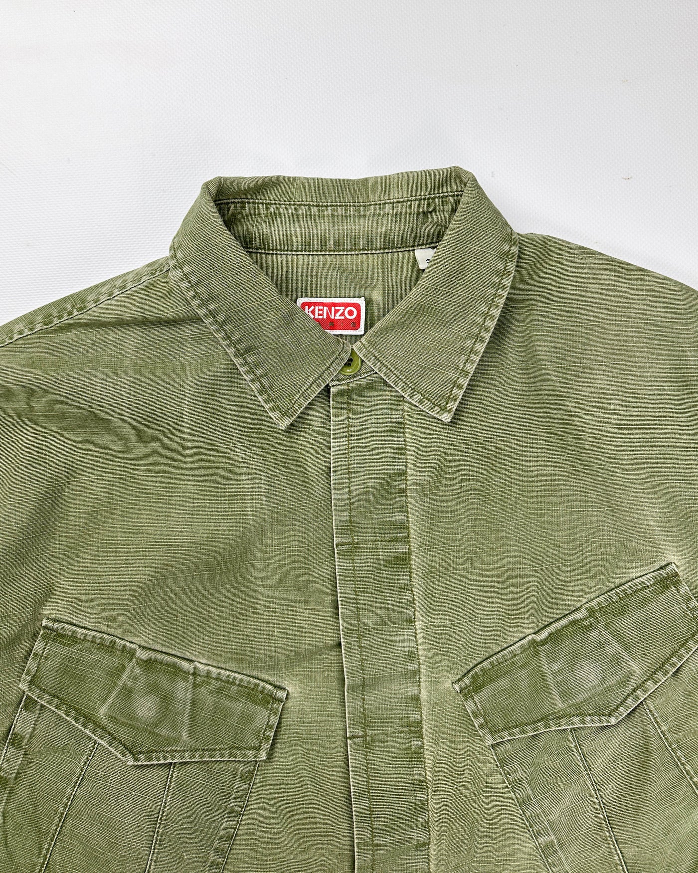 Kenzo Light Green Cotton Jacket 2000's