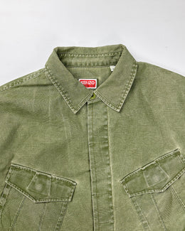 Kenzo Light Green Cotton Jacket 2000's
