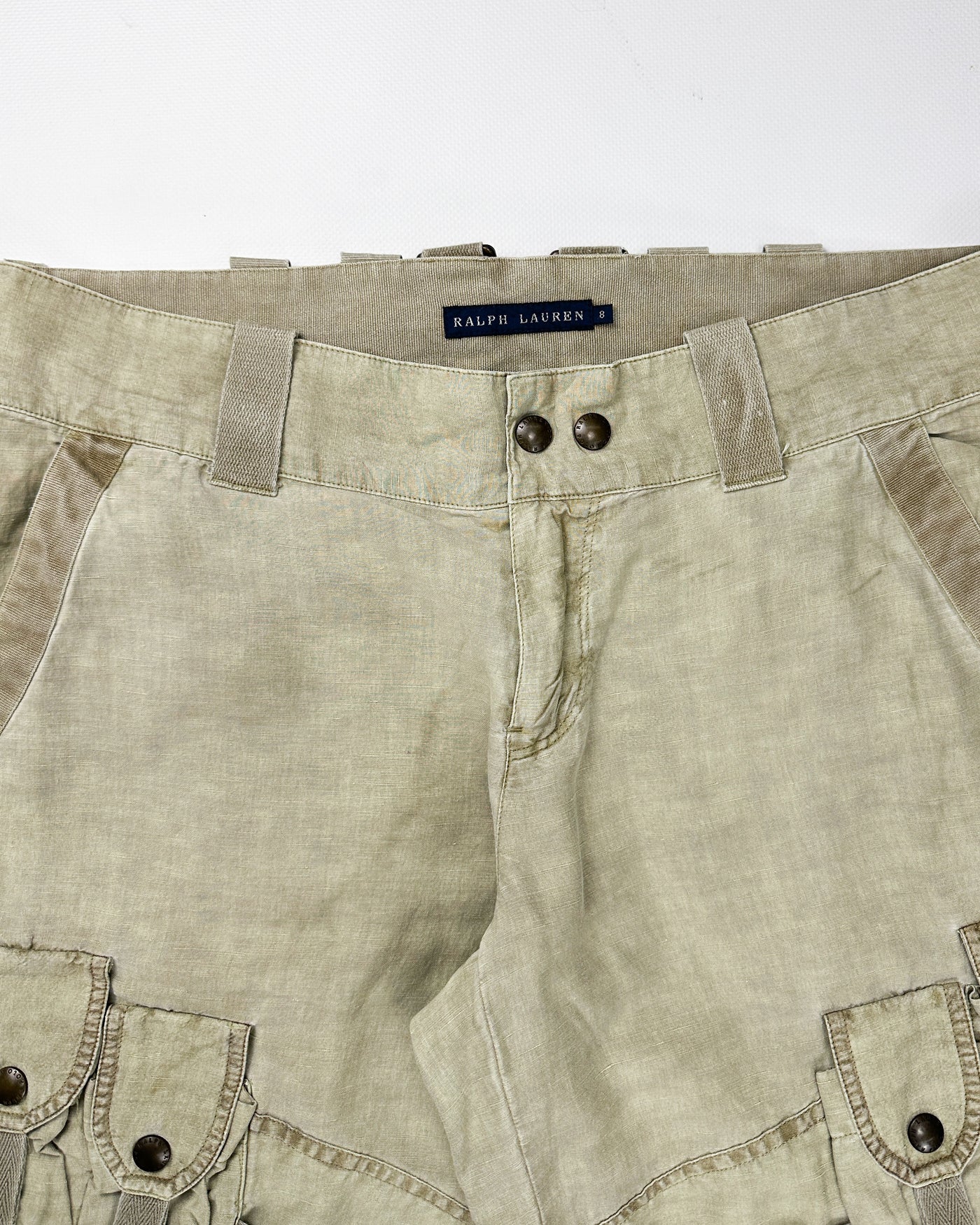 Ralph Lauren Silk + Linen Cargo Pants 1990's