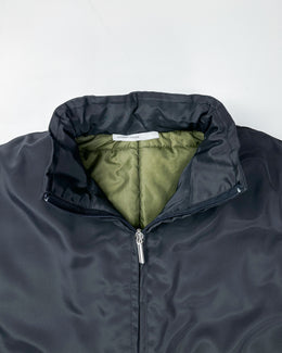 Alexander Mcqueen Long Black Nylon Jacket 2000's