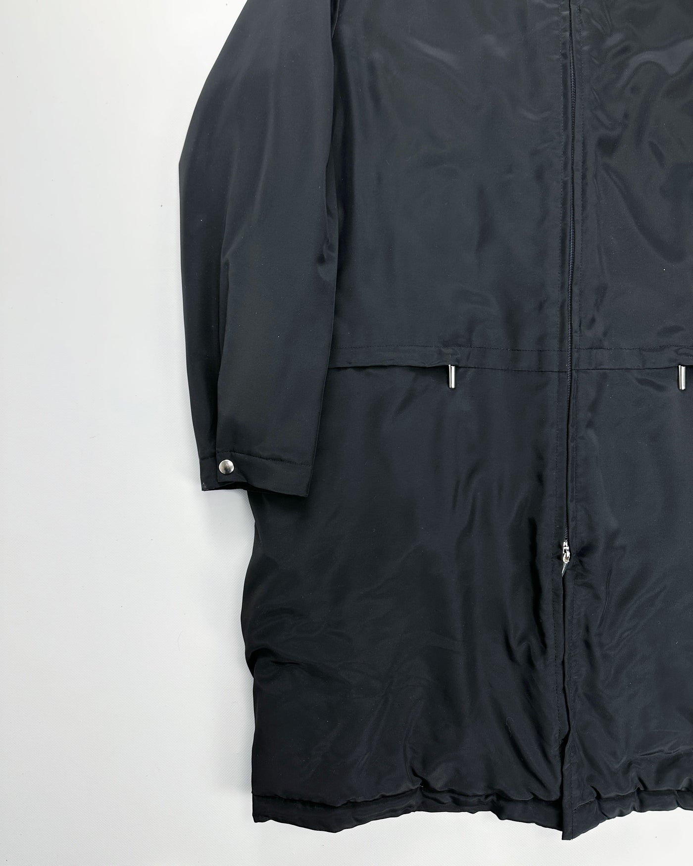 Alexander Mcqueen Long Black Nylon Jacket 2000's