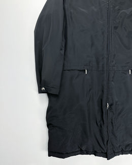 Alexander Mcqueen Long Black Nylon Jacket 2000's