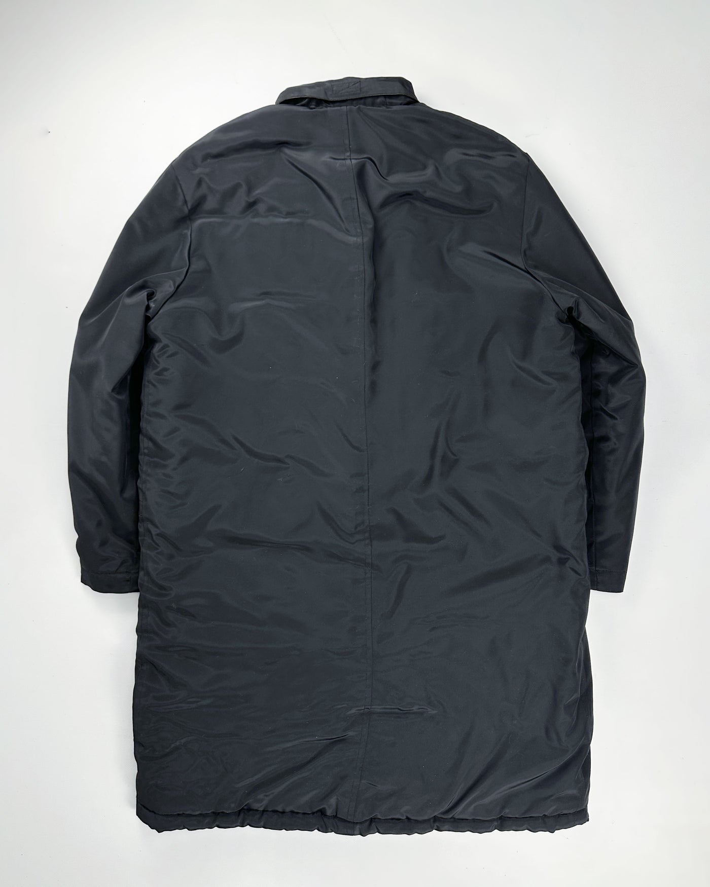 Alexander Mcqueen Long Black Nylon Jacket 2000's