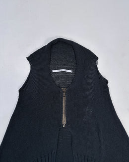 Isabel Benenato Zipped Sleveless Cardigan 2000's