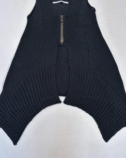 Isabel Benenato Zipped Sleveless Cardigan 2000's