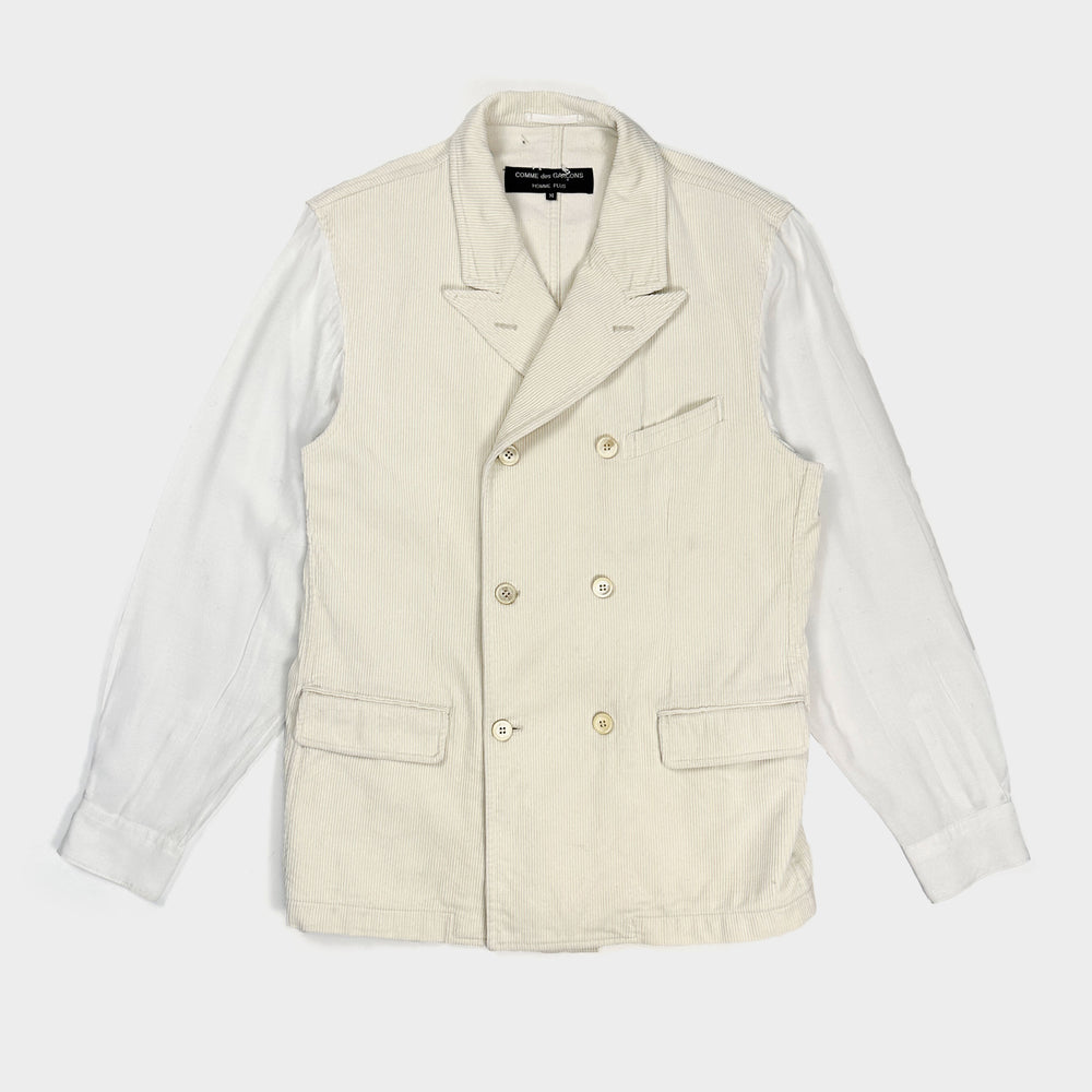 Comme Des Garçons Homme plus White Corduroy + Shirt Blazer 1993