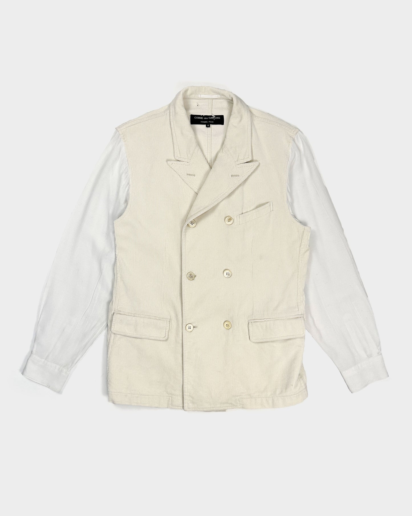 Comme Des Garçons Homme plus White Corduroy + Shirt Blazer 1993