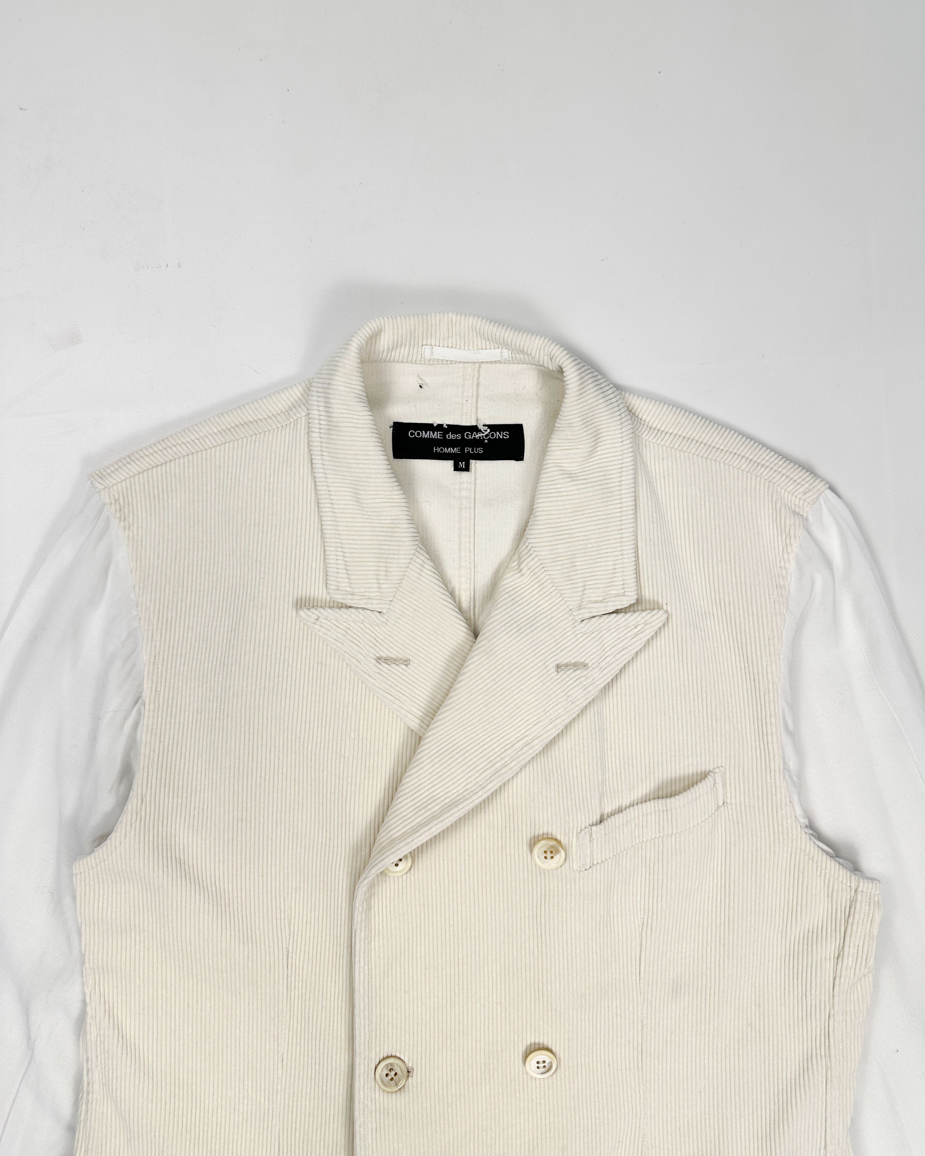 Comme Des Garçons Homme plus White Corduroy + Shirt Blazer 1993
