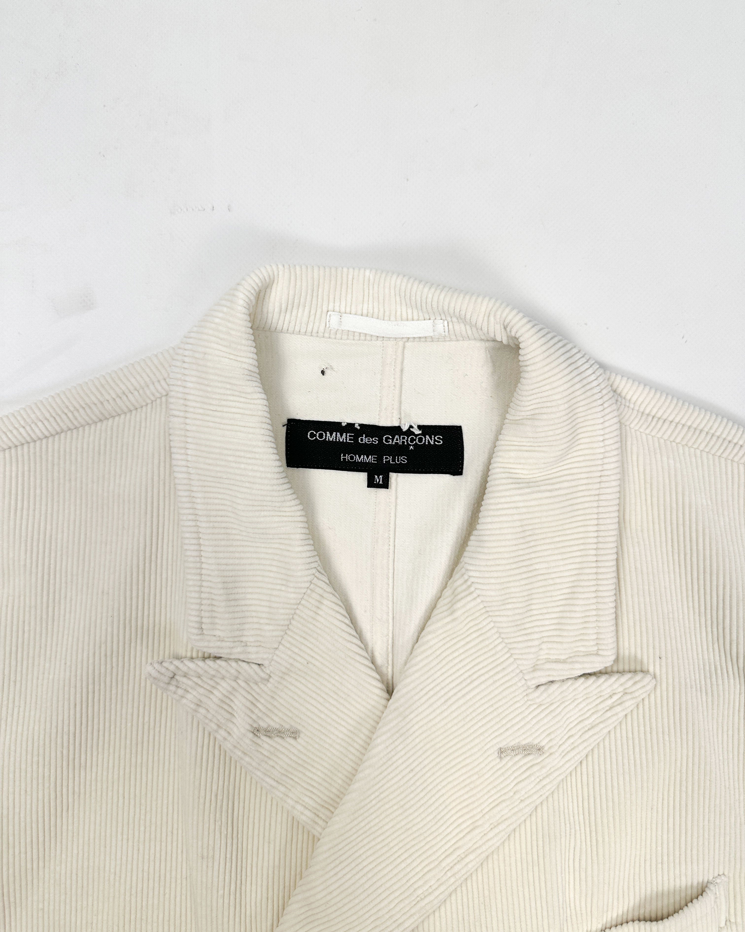 Comme Des Garçons Homme plus White Corduroy + Shirt Blazer 1993