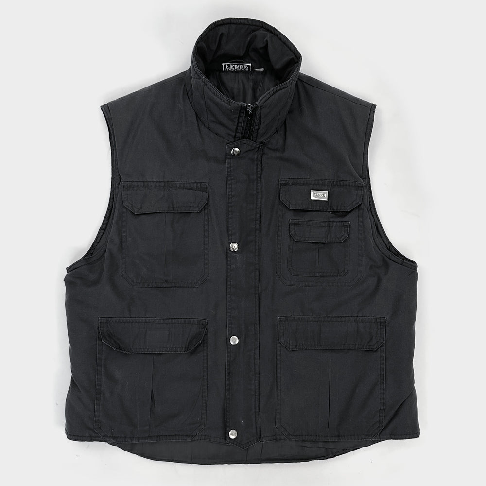 Gian Franco Ferré Black Utility Vest 1990's