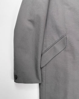 Agnes B Pearl-Grey Cotton Long Coat 1990's