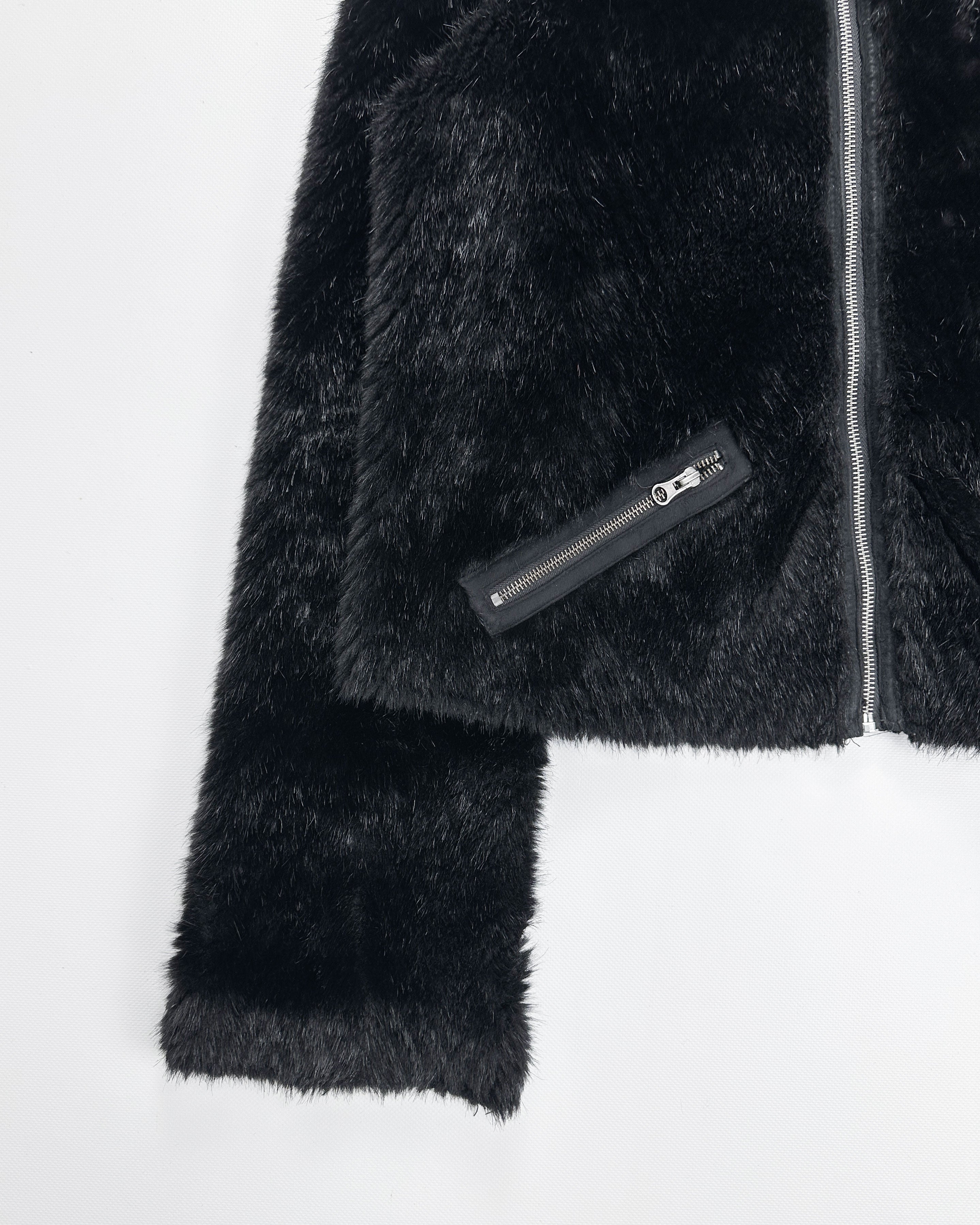 Armani Reversible Black Fur Jacket 2000's - Vintagetts