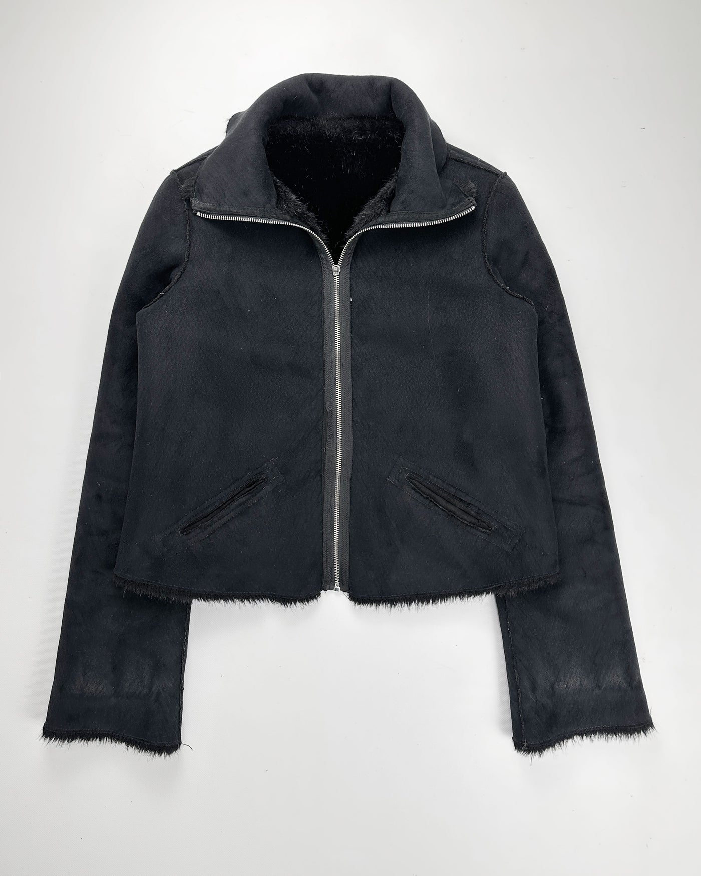 Armani Reversible Black Fur Jacket 2000's