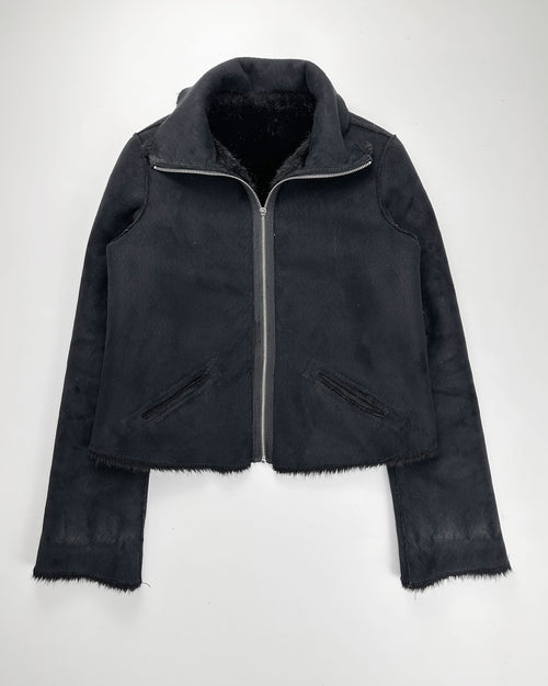 Armani Reversible Black Fur Jacket 2000's