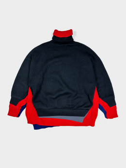 Balenciaga 4-Layer Black Turtle-neck Knit F/W 2018
