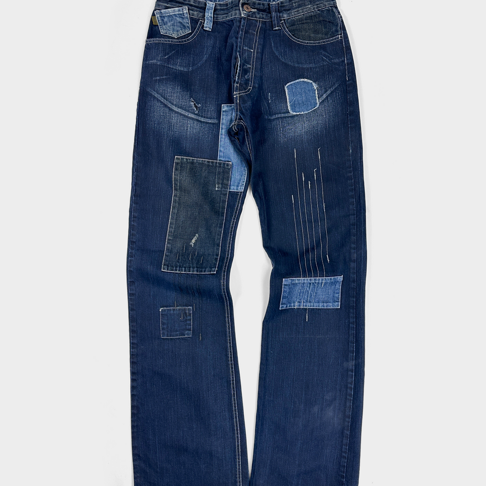 Kenzo Distressed Dark Denim Jeans 2000's