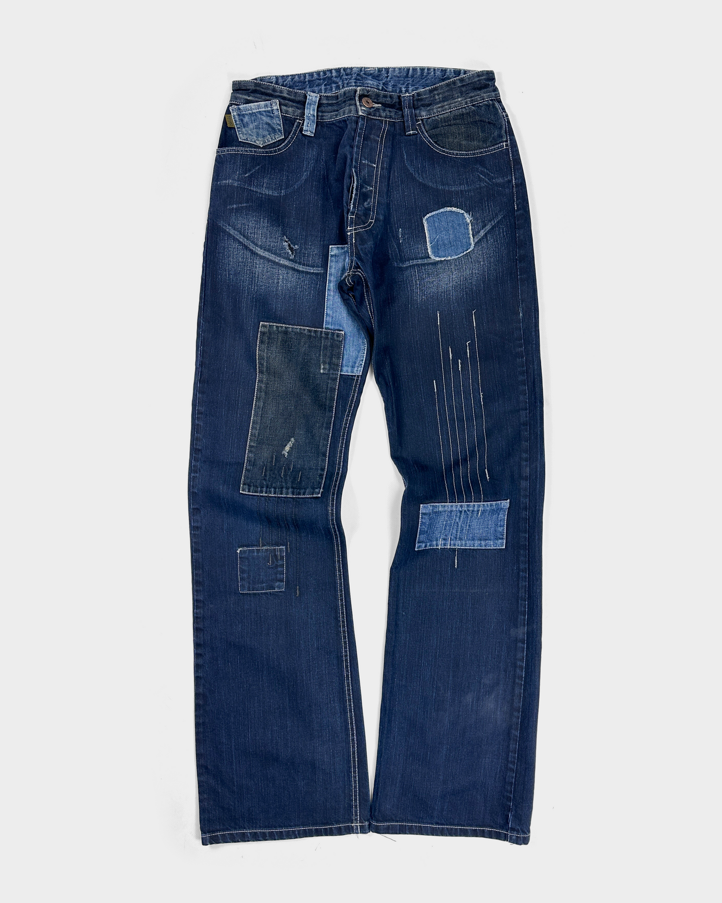 Kenzo Distressed Dark Denim Jeans 2000's