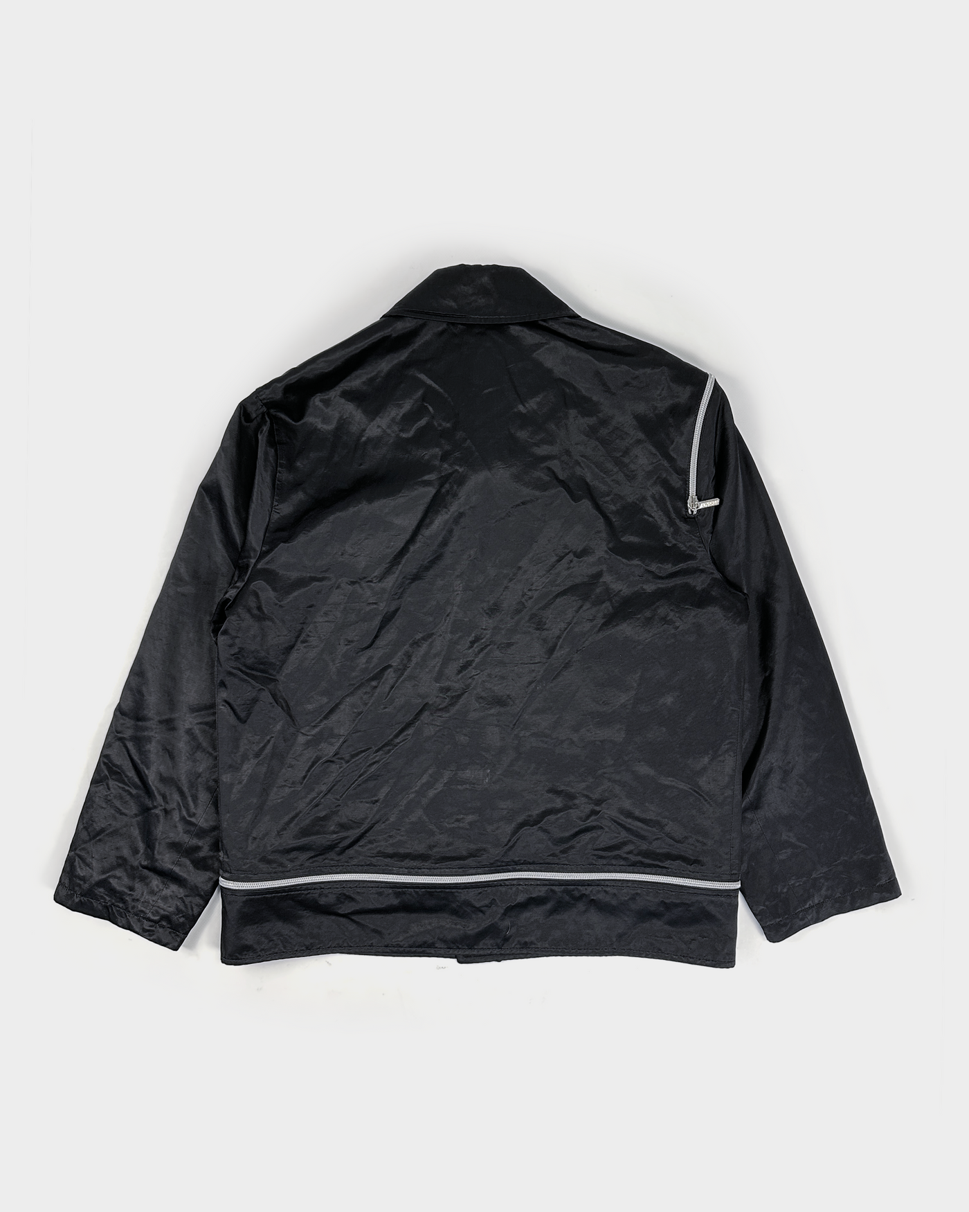 Versace 8-zippers Viscose Black Light Jacket 2000's