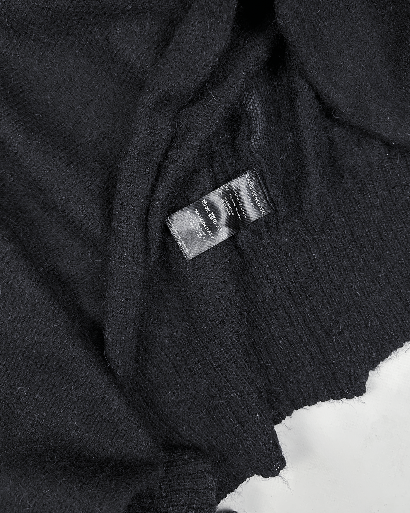 Isabel Benenato Black Alpaca Knit A/W 2012