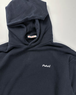 Marni 2-Layer Balck Cotton Hoodie F/W 2022