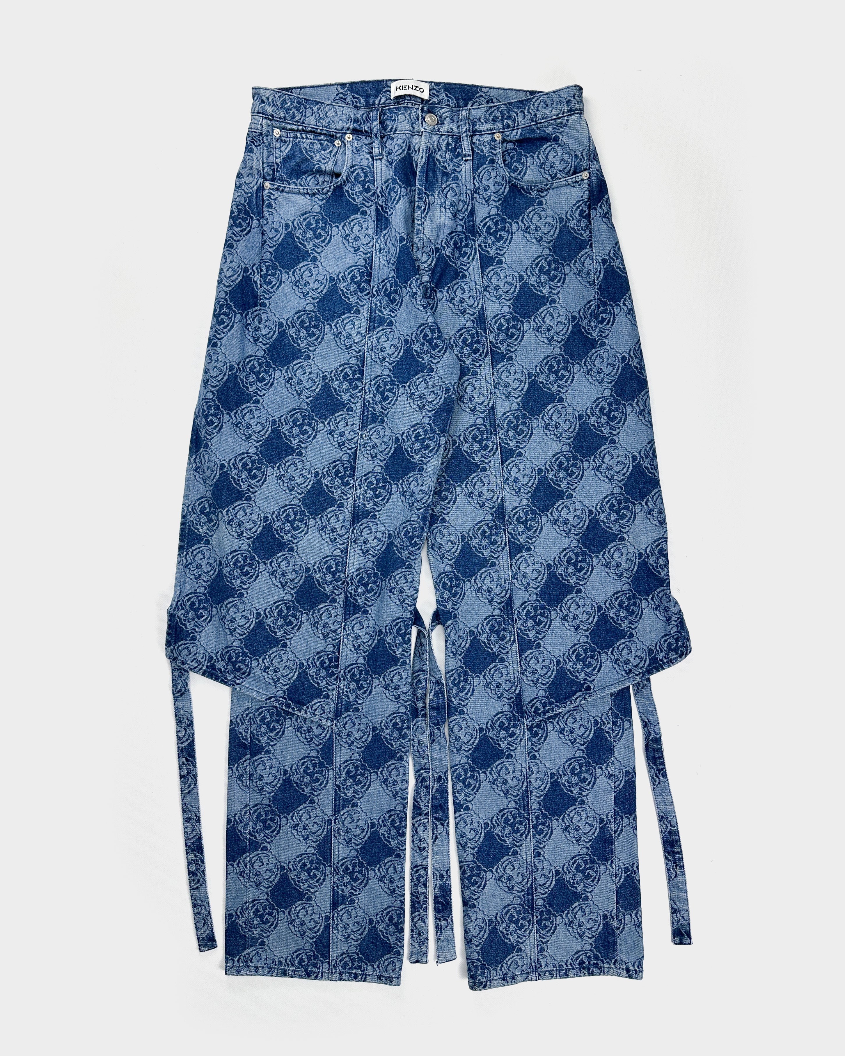 Kenzo Printed Denim 2-Layer Jeans F/W 2016 - Vintagetts