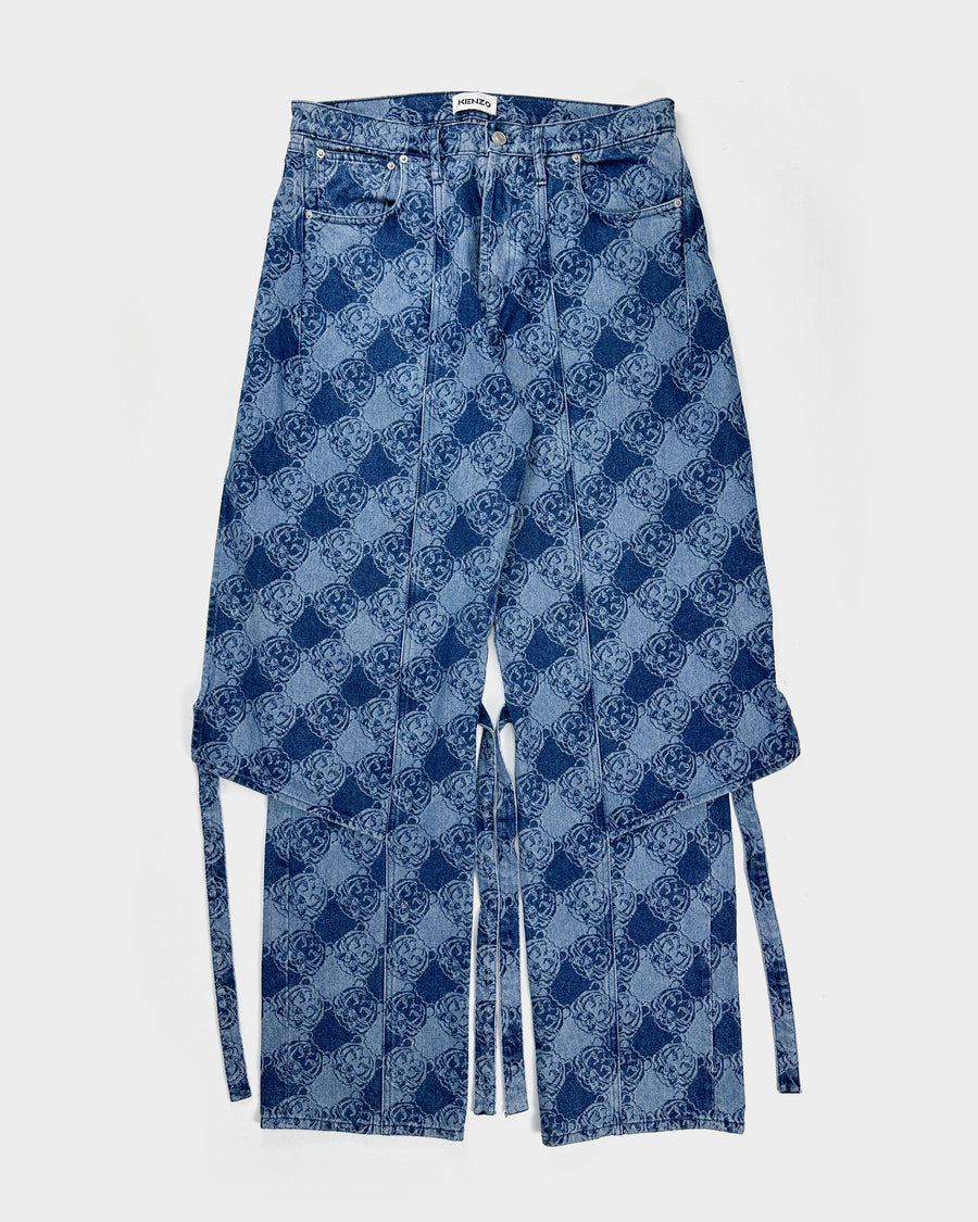 Kenzo Printed Denim 2-Layer Jeans F/W 2016