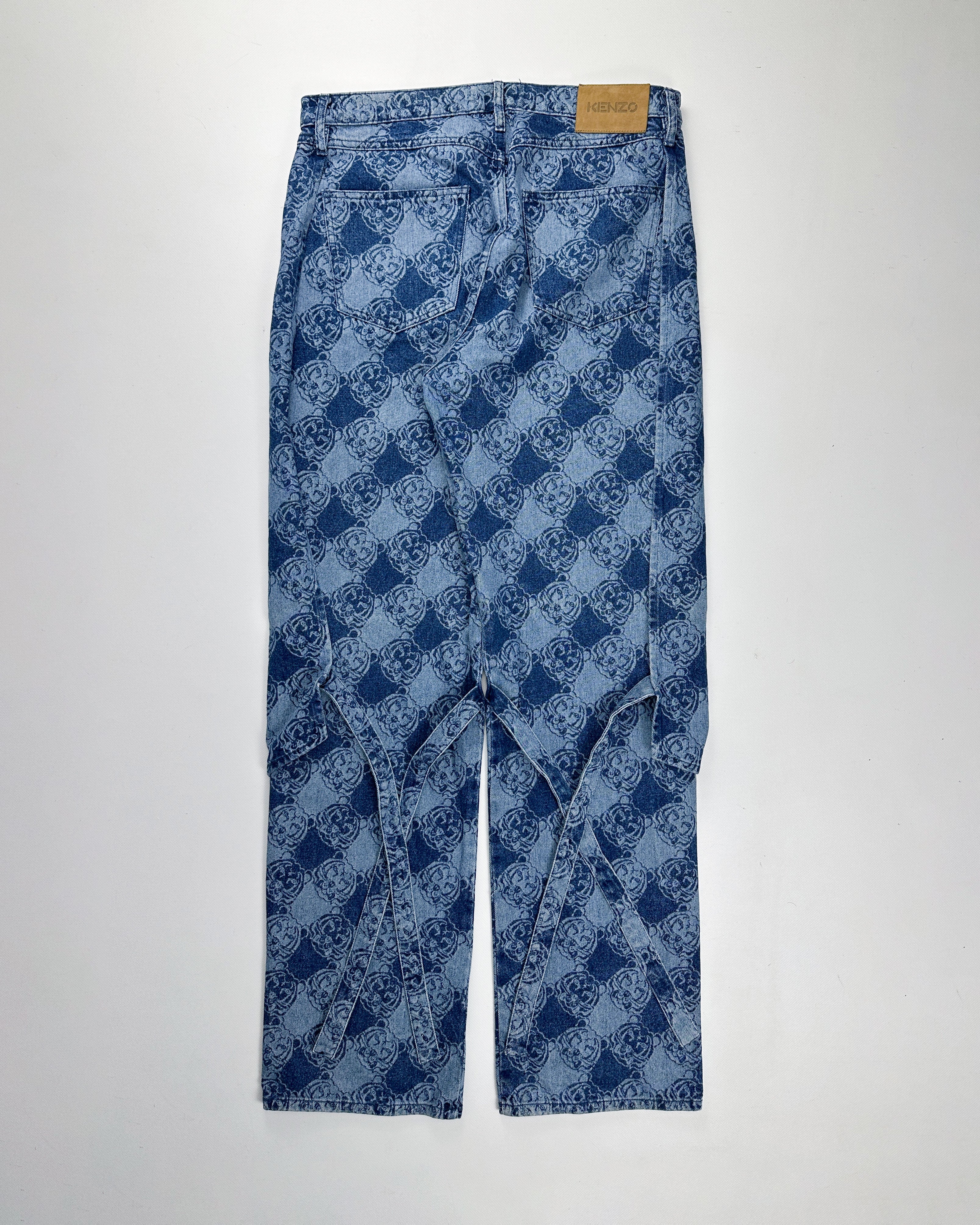 Kenzo Printed Denim 2-Layer Jeans F/W 2016 - Vintagetts